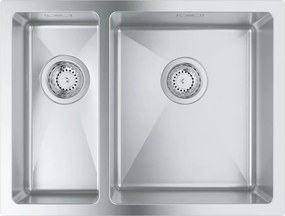 Chiuveta inox Grohe K700U 58.5x44.1 cm 2 cuve orientare dreapta