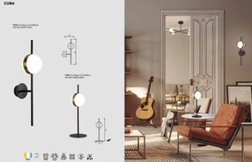 Aplica de perete LED design Art Deco Cuba