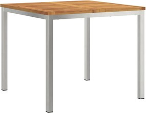 vidaXL MasaDeCina Maro 90 x 90 x 75 cm Lemn Solid de Acacia