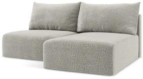 Colțar gri deschis extensibil/cu spațiu de depozitare (cu colț pe partea dreaptă) Kalena – Makamii