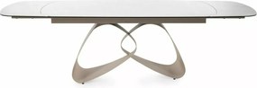 Masa extensibilă Valentino Ceramic gri deschis L120-260xl98 cm