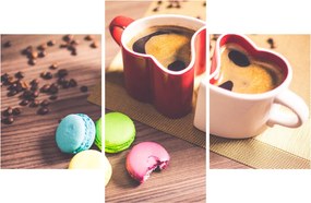 Tablou cu cafea și macarooni (90x60 cm)