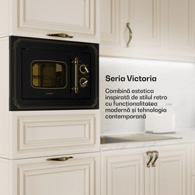 Klarstein Victoria 20, cuptor cu microunde încorporabil, 20 l, 800 W, grill: 1000 W, negru