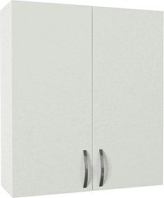 Dulap baie suspendat BENITO, alb, PAL melaminat, cu 2 usi, 70x27x80 cm
