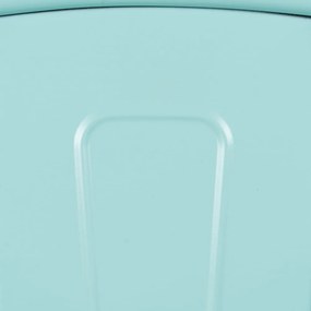Scaune de dining turcoaz 2 buc. din metal – Ixia