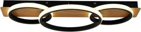 Plafonieră LED ROWENA, 18W, 230V, negru/maro