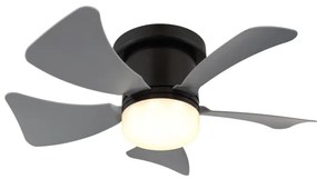 Globo 03609A - Ventilator de tavan HINES cu LED dimabil, 10W/230V, cu telecomandă, gri