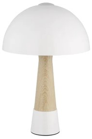 Globo 51570122 - Lampă de masă PAULIN 1xE27ILLU/40W/230V albă