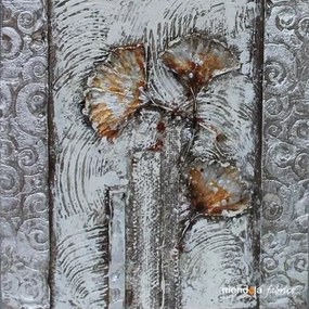 TABLOU PICTAT MANUAL FROZEN FLOWERS 30X30 CM, FSC 100%