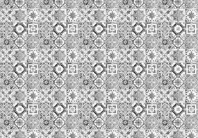 Fototapet - Gresie - neagră și albă (254x184 cm), în 8 de alte dimensiuni noi