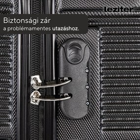TraveLux Urban XVII gurulós bőrönd szett fekete
