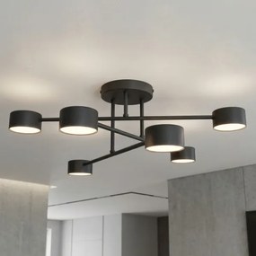 Plafonieră aplicată HALO 6xGX53/10W/230V neagră