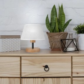 Lampă de masă Brilagi ANTHONY 1xE14/40W/230V stejar/alb