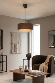 Brilagi - Lustra LED suspendată pe cablu BOHO ECO, 1xE27/10W/230V, Ø 40 cm, maro/crem