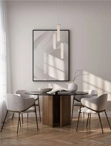 Lustra cu 3 pendule LED 2700K PHEME nickel satinat