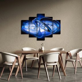 Tabloul abstract albastru (150x105 cm)
