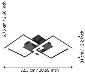 Plafonieră LED dimabilă PARANDAY-Z LED/21,5W/230V Eglo 900316