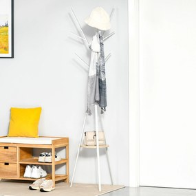 HomCom cuier vertical, design modern, 45x45x180cm, alb | AOSOM RO