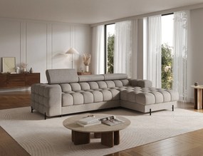 Coltar extensibil dreapta 3 locuri ELTAP, RT-20ROY, Felro, 285x181x93 cm, lemn/poliester, bej