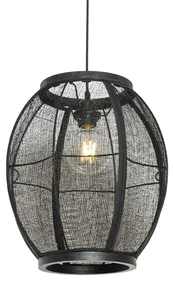 Lampă suspendată orientală neagră 35 cm - Rob
