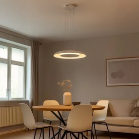 Lustră LED PIATTINO, suspendată pe cablu, 30W, 230V, 2700/3200/4000K, Ø 40 cm, albă