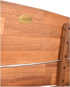 Bancă de grădină maro din lemn masiv Hadia – Garden Pleasure