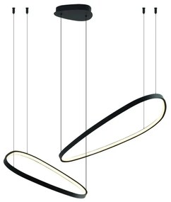 Lustră suspendată cu cablu MICHELLE LED, 48W, 230V, 4000K, neagră