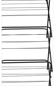 Uscător de rufe Aldotrade CAMILLA negru, 62 x 51 x 136,5 cm