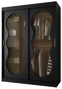 Dulap de haine 150 cm Boomer 3 (Negru). 1126272