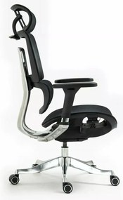 Scaun de birou Winner Lux negru/crom