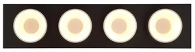 Plafoniera LED negru sampanie RAYMOND 4L