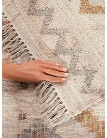 Covor crem țesut manual din iută 120x170 cm Roya Imani – Elle Decoration