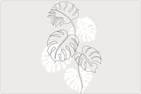 Tablou - Linia de artă monstera N⁰3 (90x60 cm)
