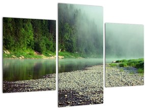 Tablou - Râu lângă pădure (90x60 cm)