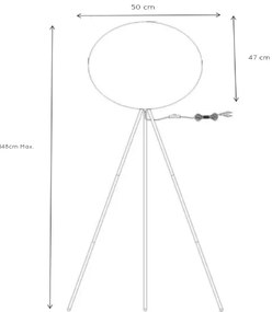 Lucide 71767/50/31 - Lampadar GOOSY SOFT 1xE27/60W/230V