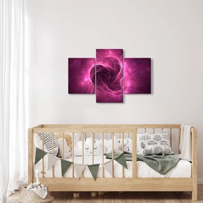 Tablou cu abstracțiune modernă în roz (90x60 cm)