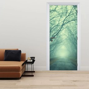 Fototapet pentru ușă - Aleea copacilor (95x205cm)