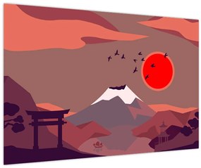 Tablou - Munții Fuji (90x60 cm)
