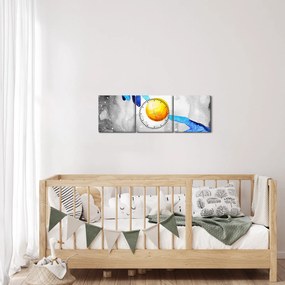 Tablou - Conexiune (cu ceas) (90x30 cm)