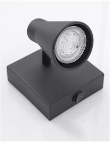 Aplica cu spot DUBLIN negru NVL-9155712