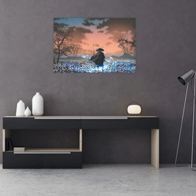 Tablou - Ilustrație a unui războinic (90x60 cm)