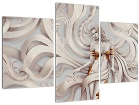 Tablou - Zeița motiv floral (90x60 cm)