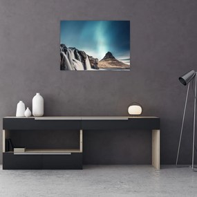 Tablou pe sticlă cu cascade (70x50 cm)