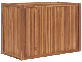 vidaXL Strat înălțat, 100 x 50 x 70 cm, lemn masiv de tec