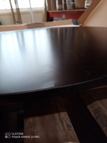 OFERTA Masa de dining neagra BERGEN 140x80 cm II. calitate