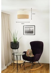 Brilagi - Plafonieră ROYAL YUTE 1xE27/15W/230V pr. 40 cm bej/crem