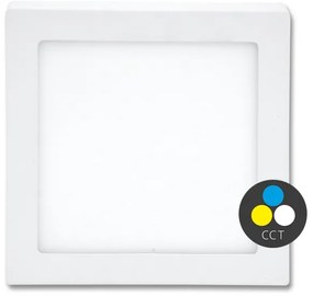 Ecolite LED-CSQ-CCT/18W/BI - Plafonieră LED RAFA 18W/230V albă