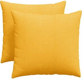 vidaXL Perne pentru canapea 2 pcs Galben Deschis 50 x 50 cm