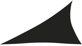 Parasolar, negru, 4x5x6,4 m, tesatura oxford, triunghiular