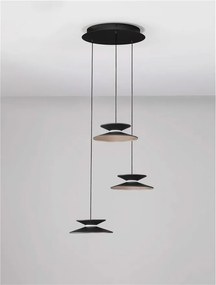 Lustra cu 3 pendule LED design modern Morfi
